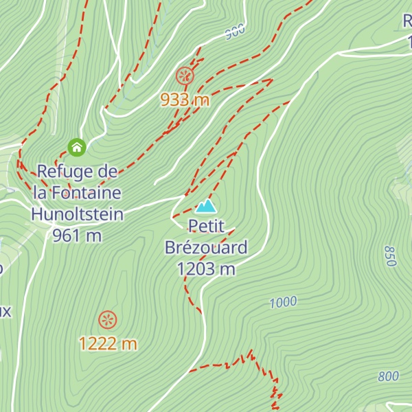 Map of Petit Brézouard