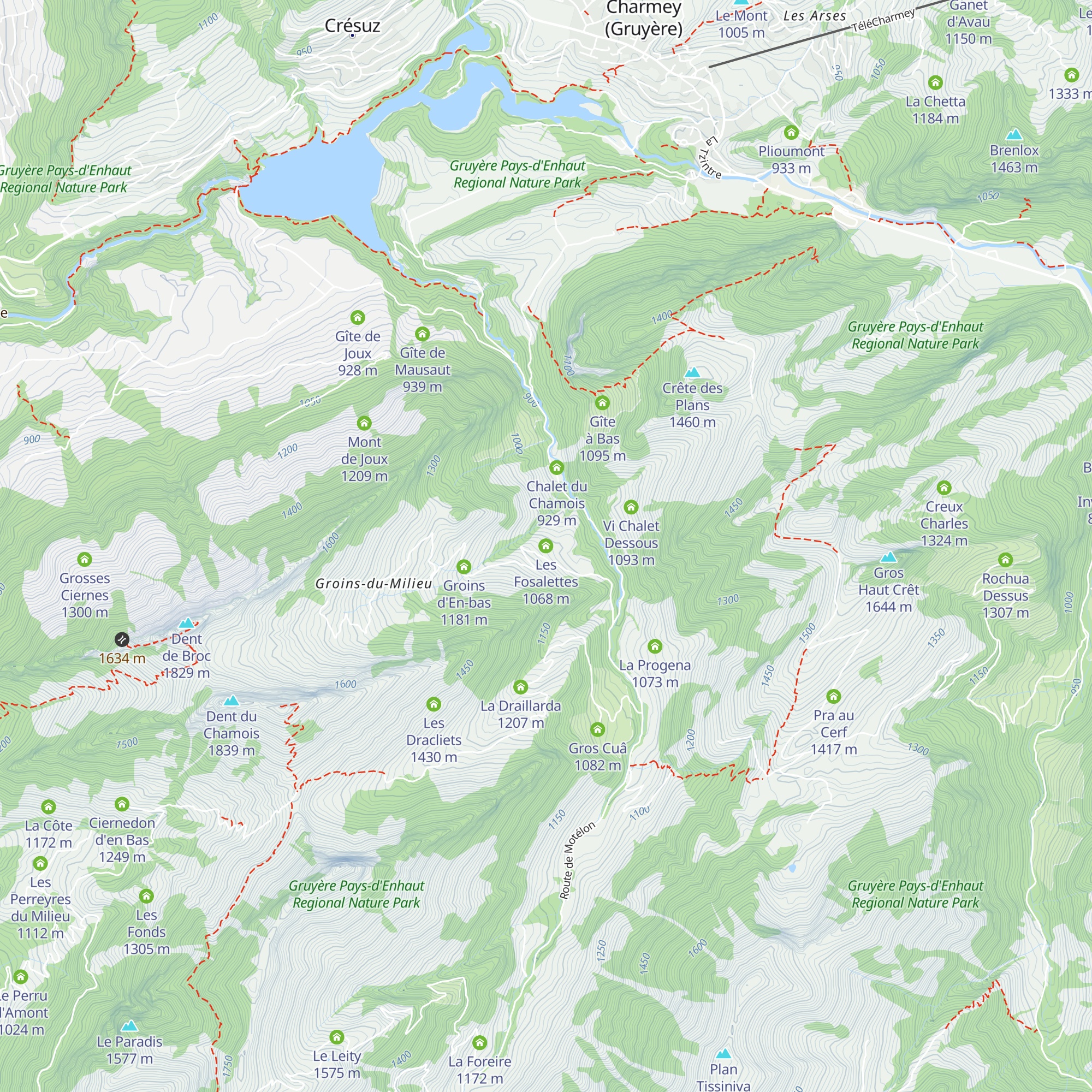 Les Fosalettes map