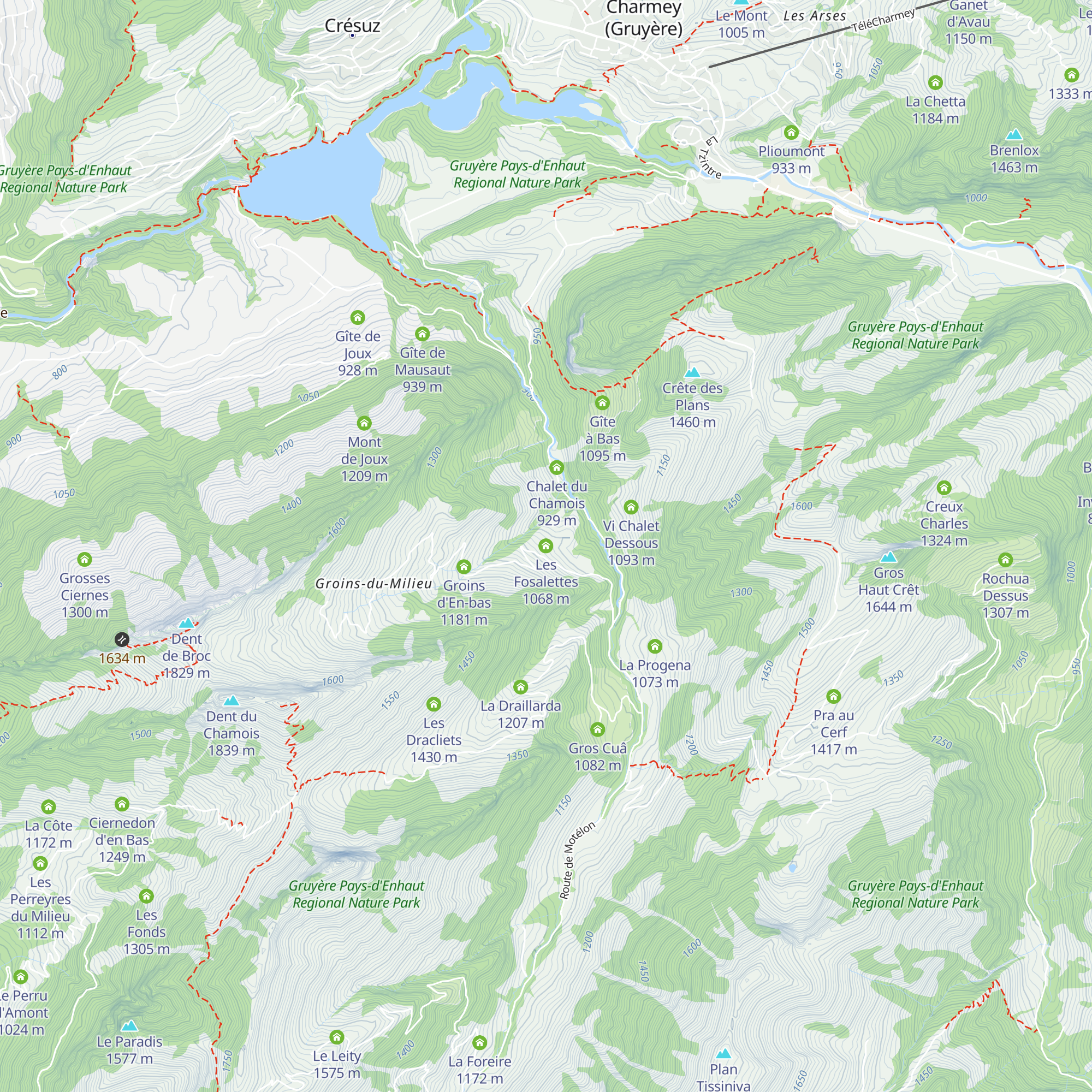 Les Fosalettes map