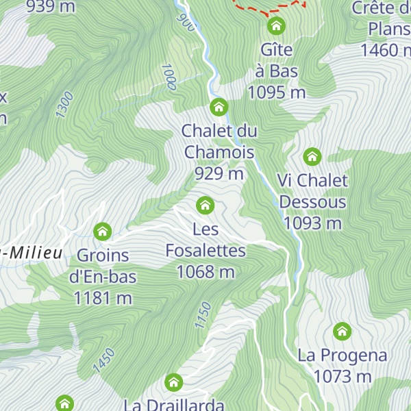 Map of Les Fosalettes