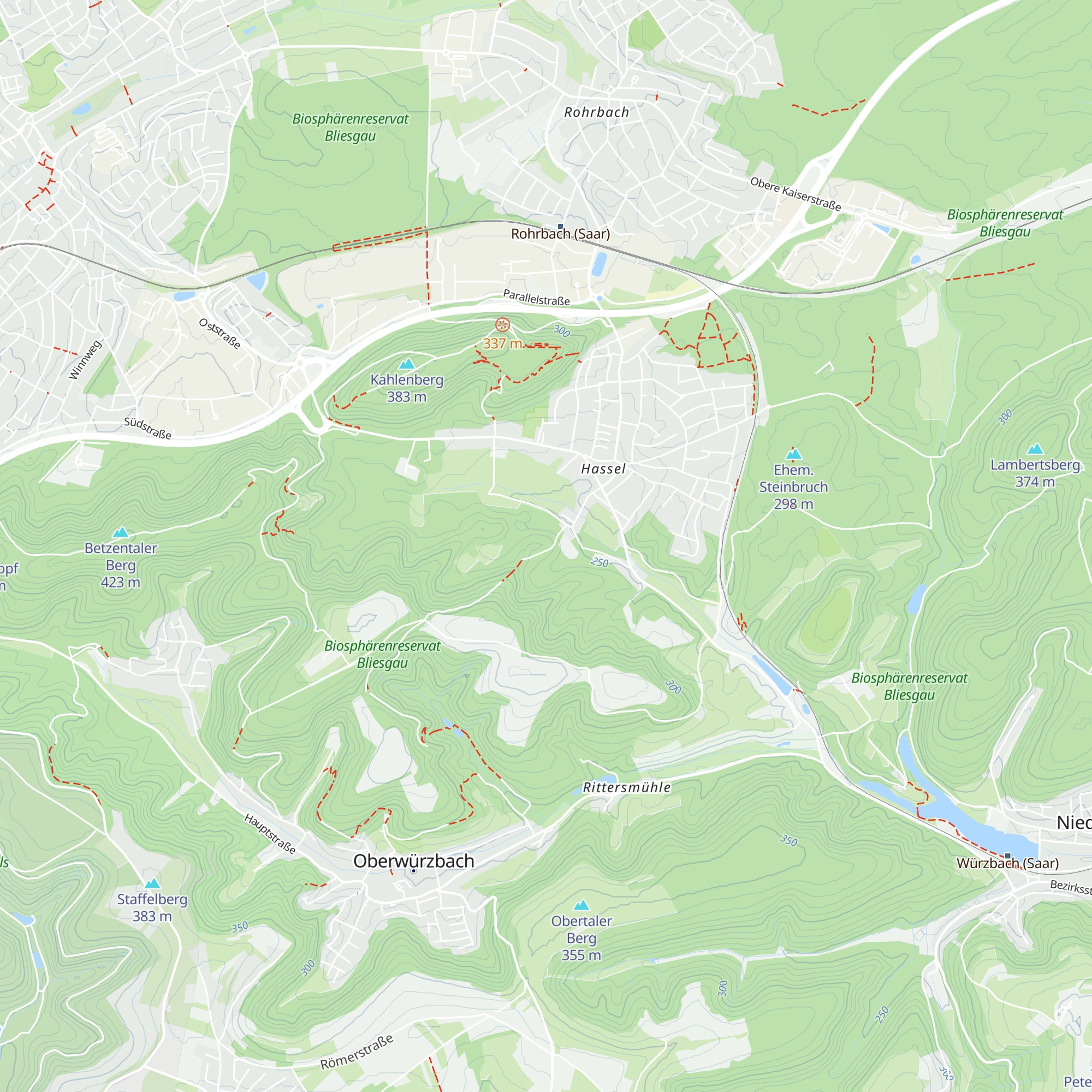 Schopphübelhütte map