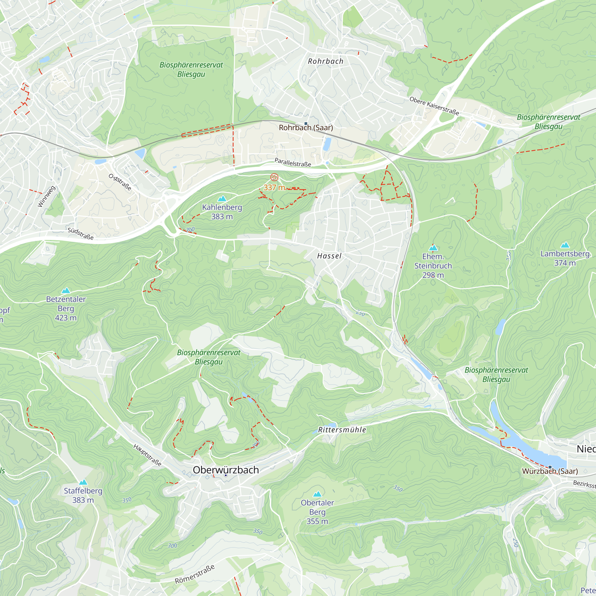 Schopphübelhütte map