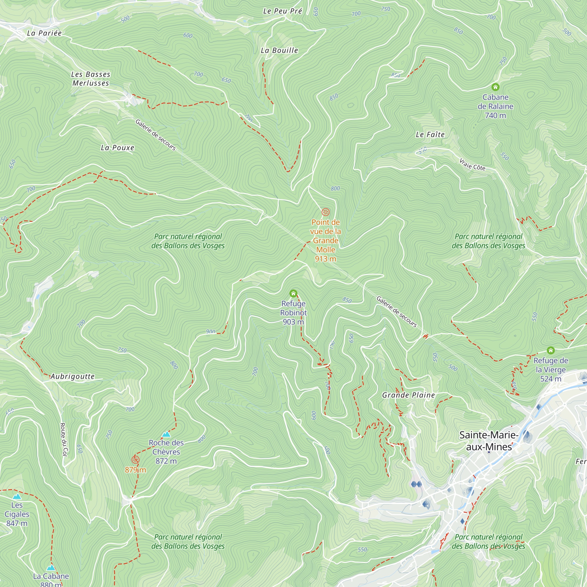 Refuge Robinot map