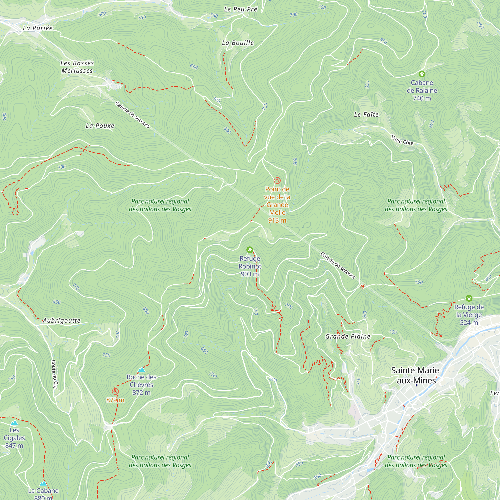 Refuge Robinot map