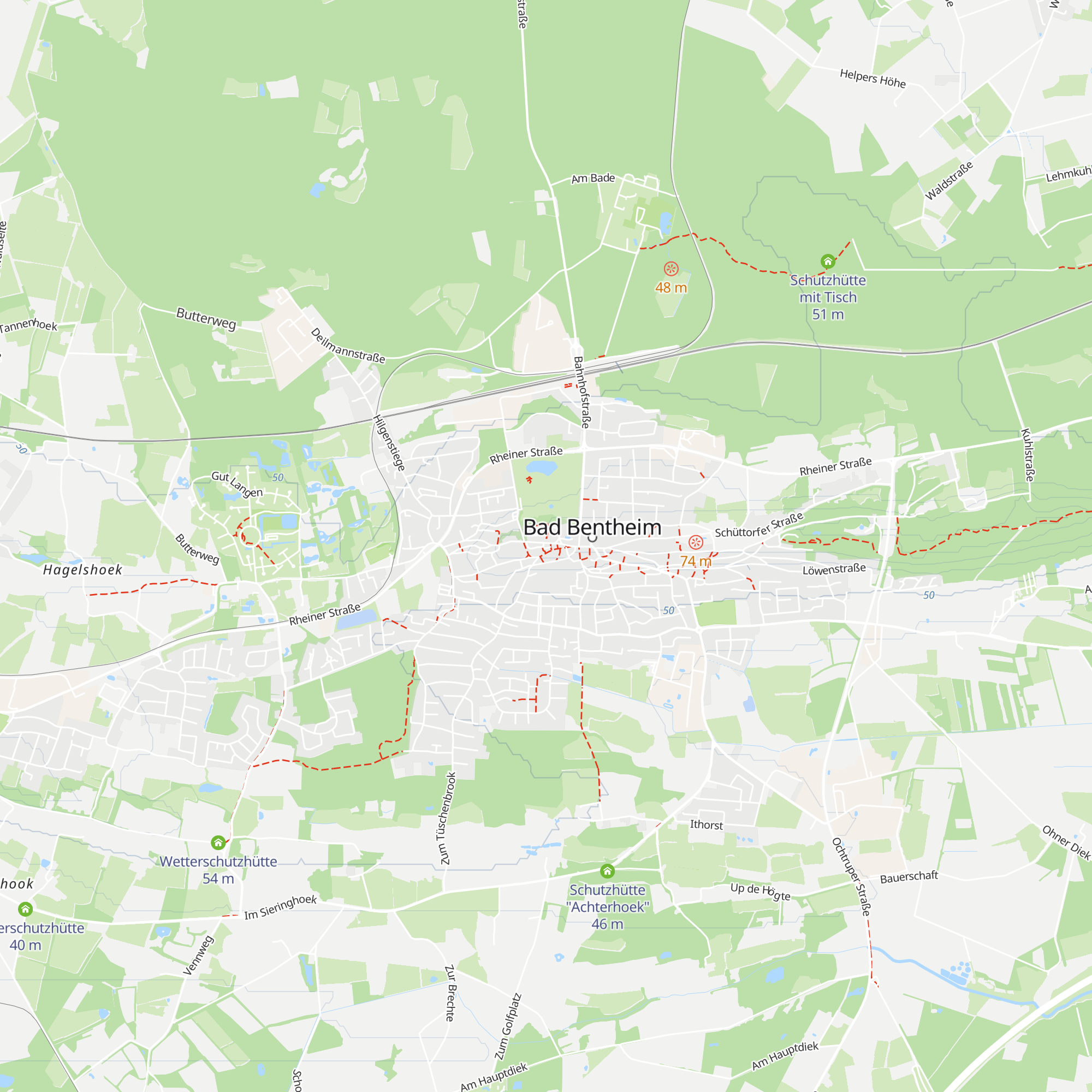 Tourist-Info Bad Bentheim map