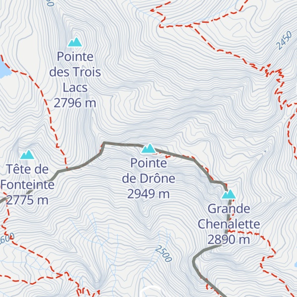 Map of Pointe de Drône