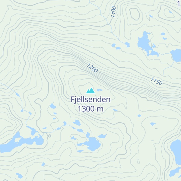 Map of Fjellsenden