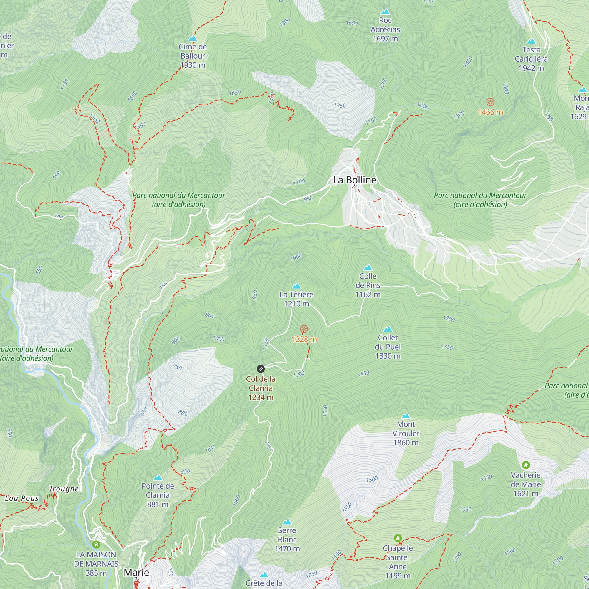 Pas de tir 50m map