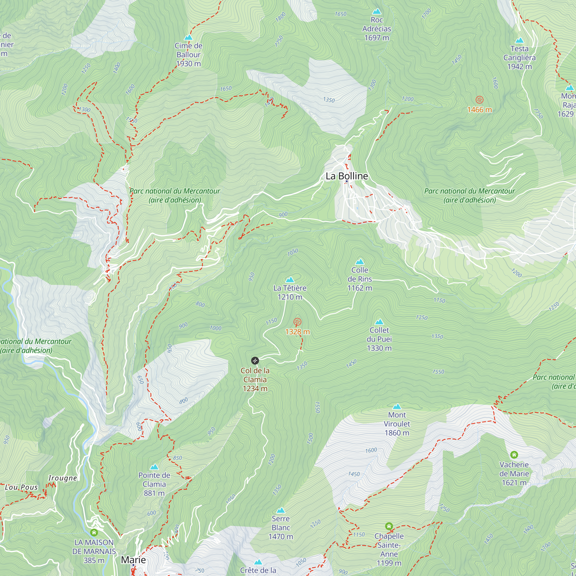 Pas de tir 50m map