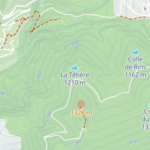 Map of Stand Tir Club Valdeblore