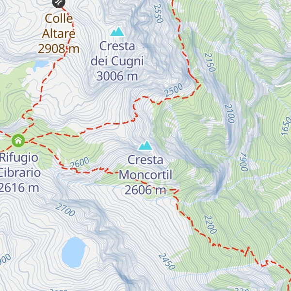 Map of Cresta Moncortil