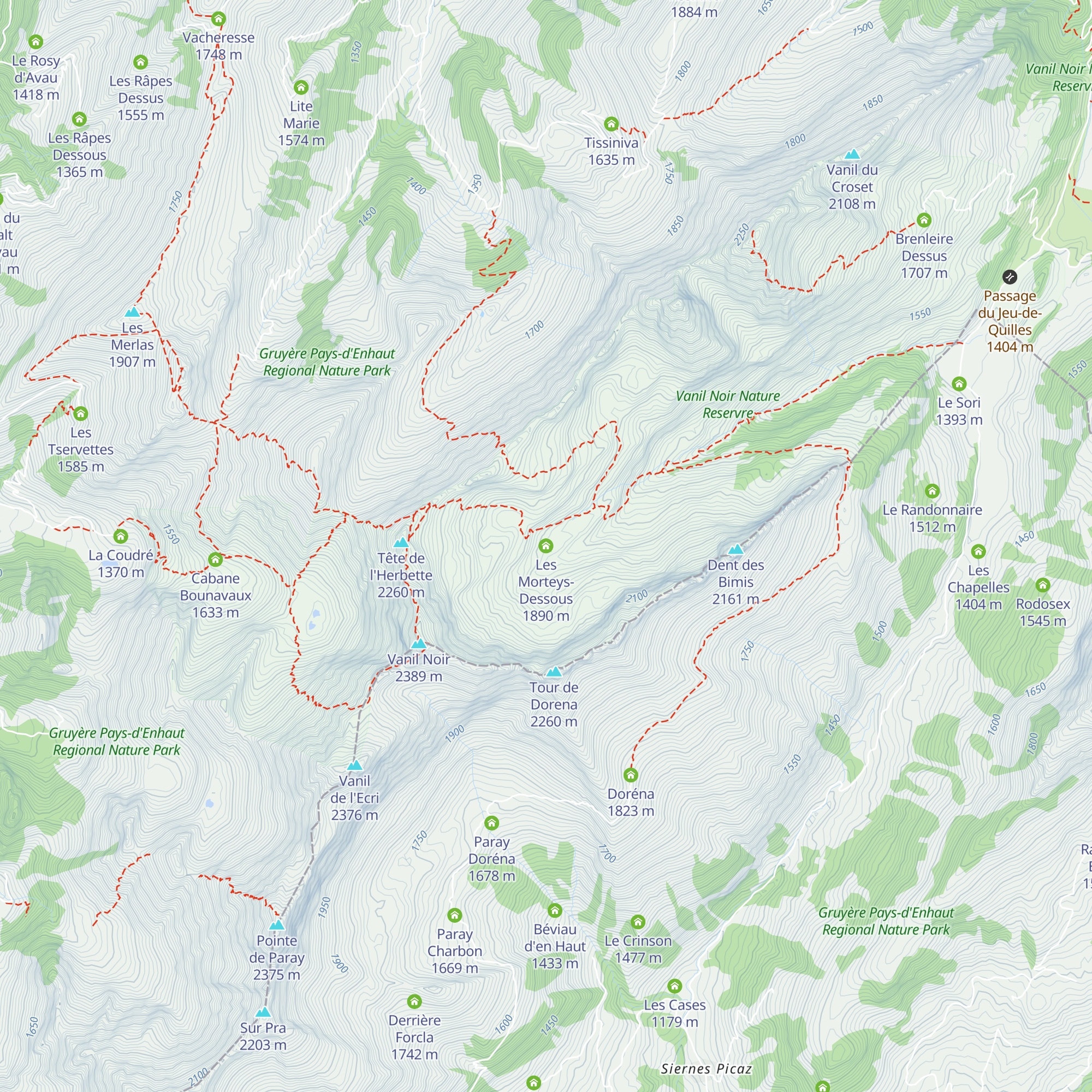 Les Morteys-Dessous map