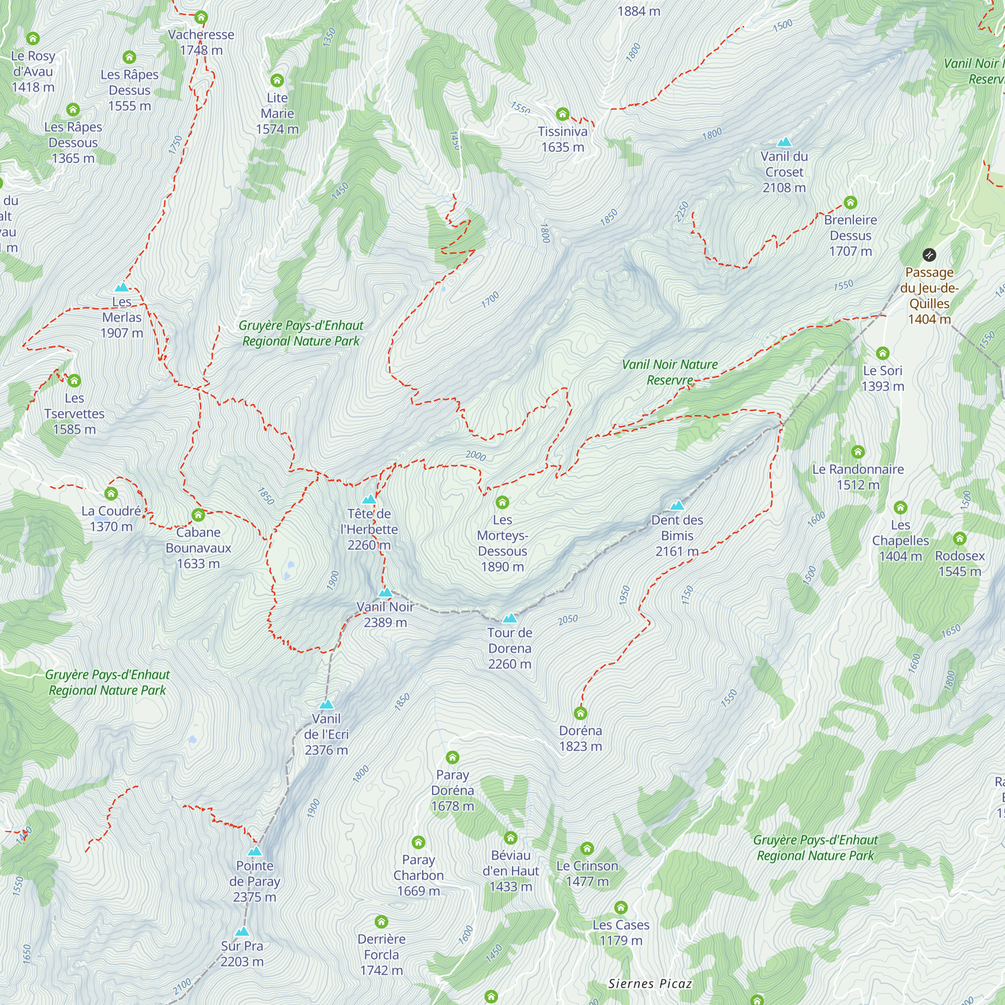 Les Morteys-Dessous map