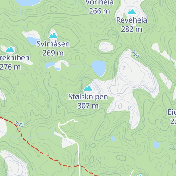 Map of Stølsknipen