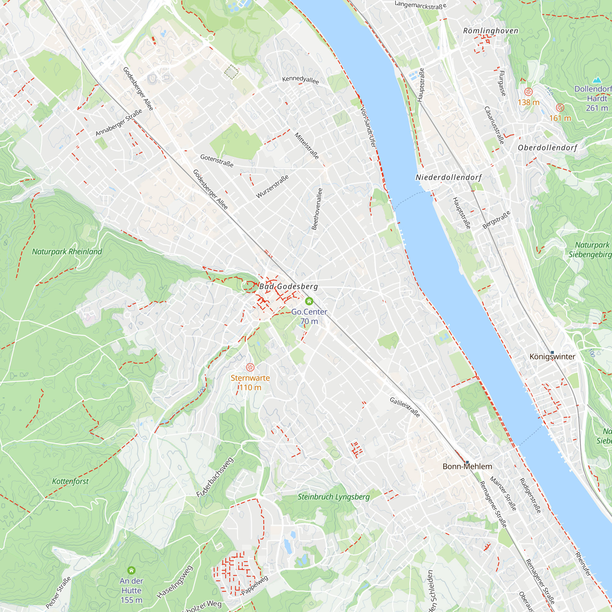 Stadtmarketing Bad Godesberg map