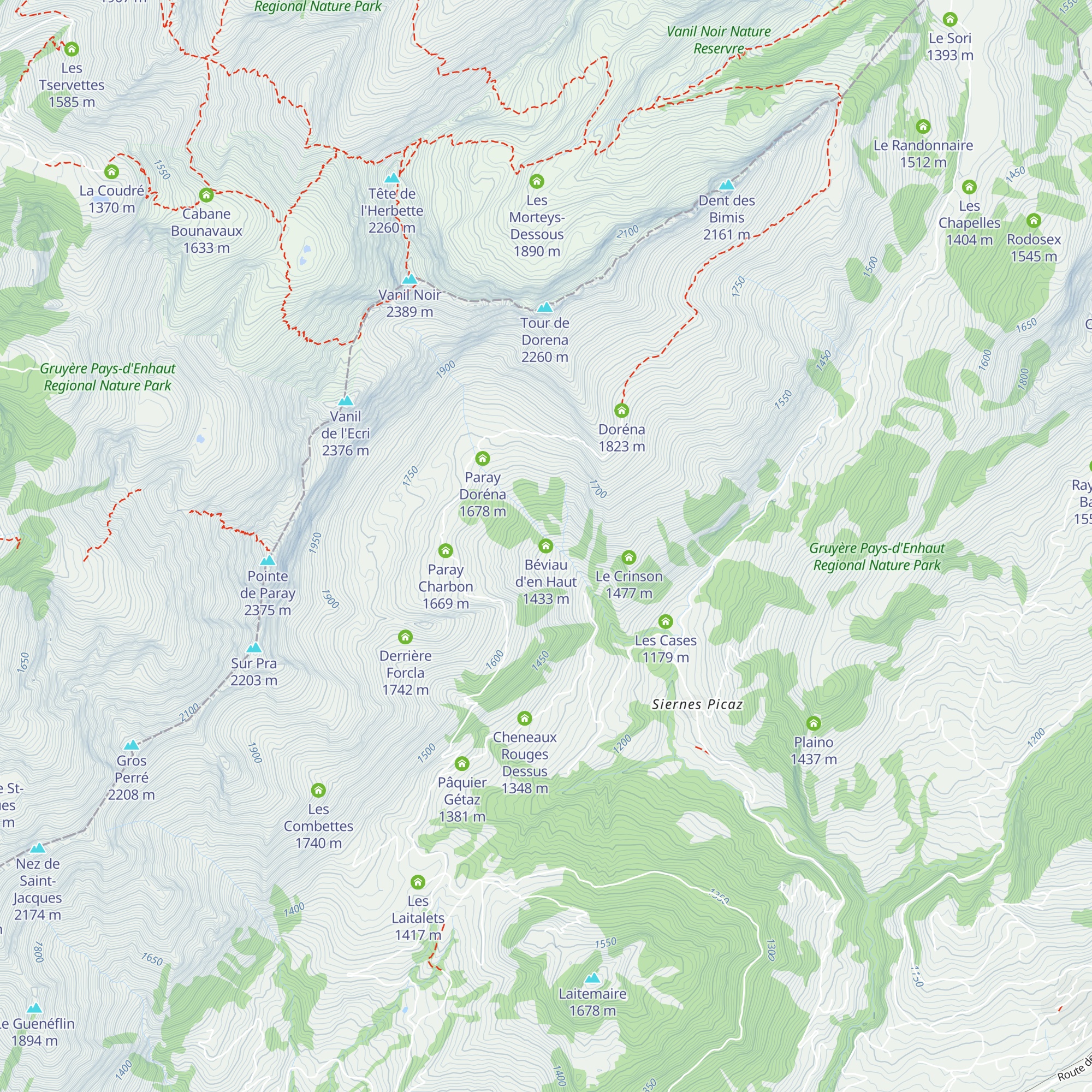 Béviau d'en Haut map