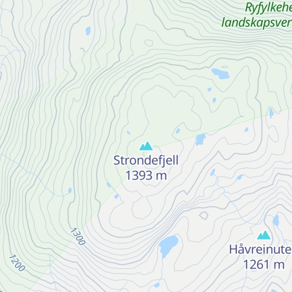 Map of Strondefjell