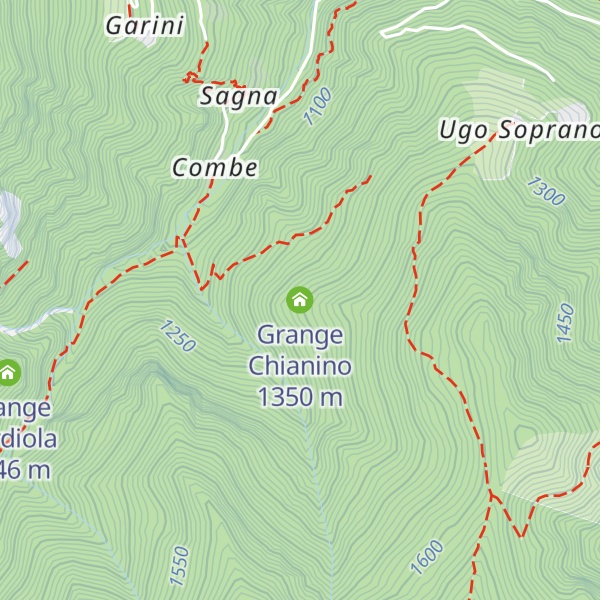 Map of Grange Chianino