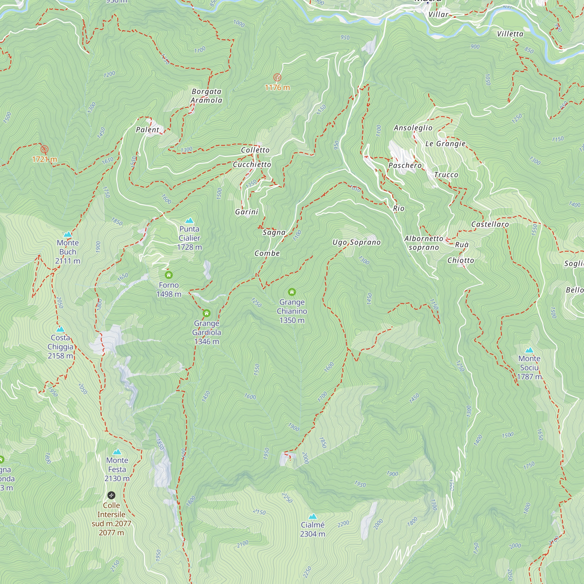 Grange Chianino map