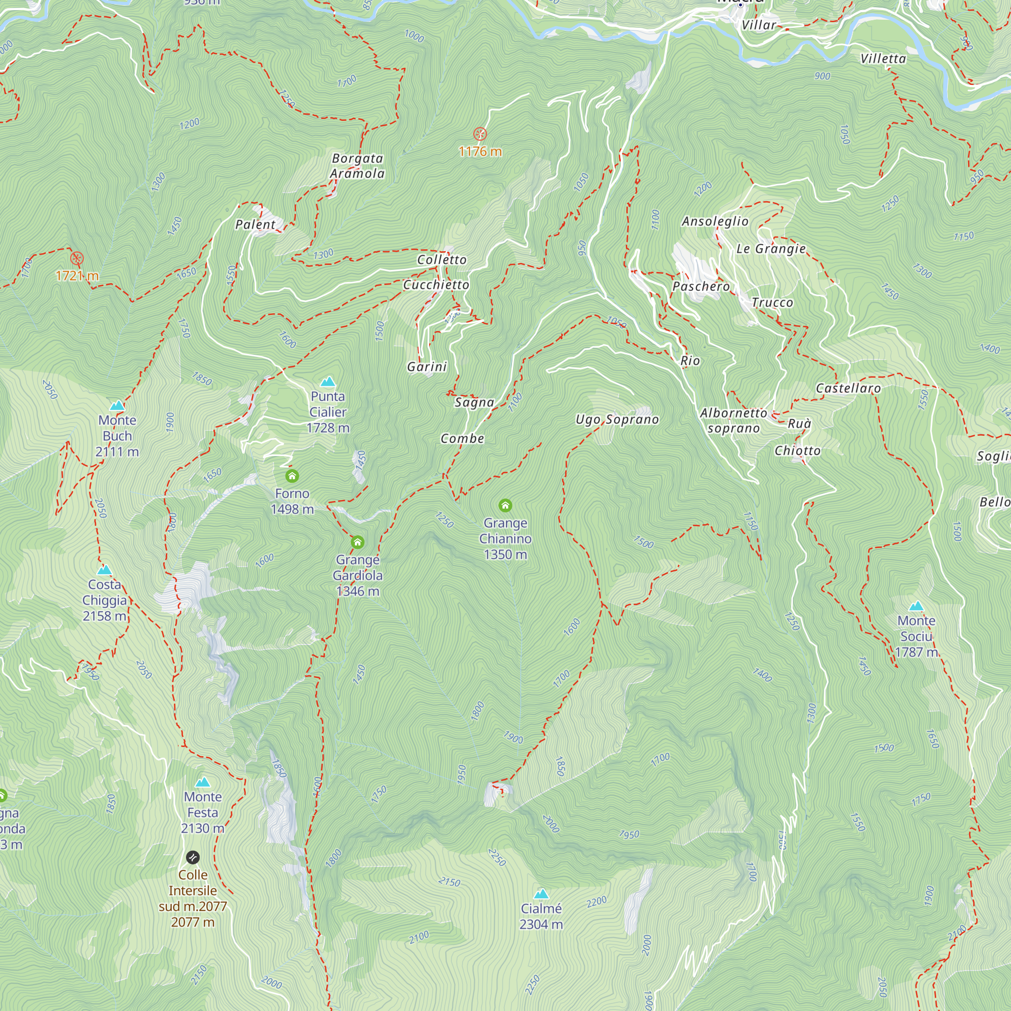 Grange Chianino map