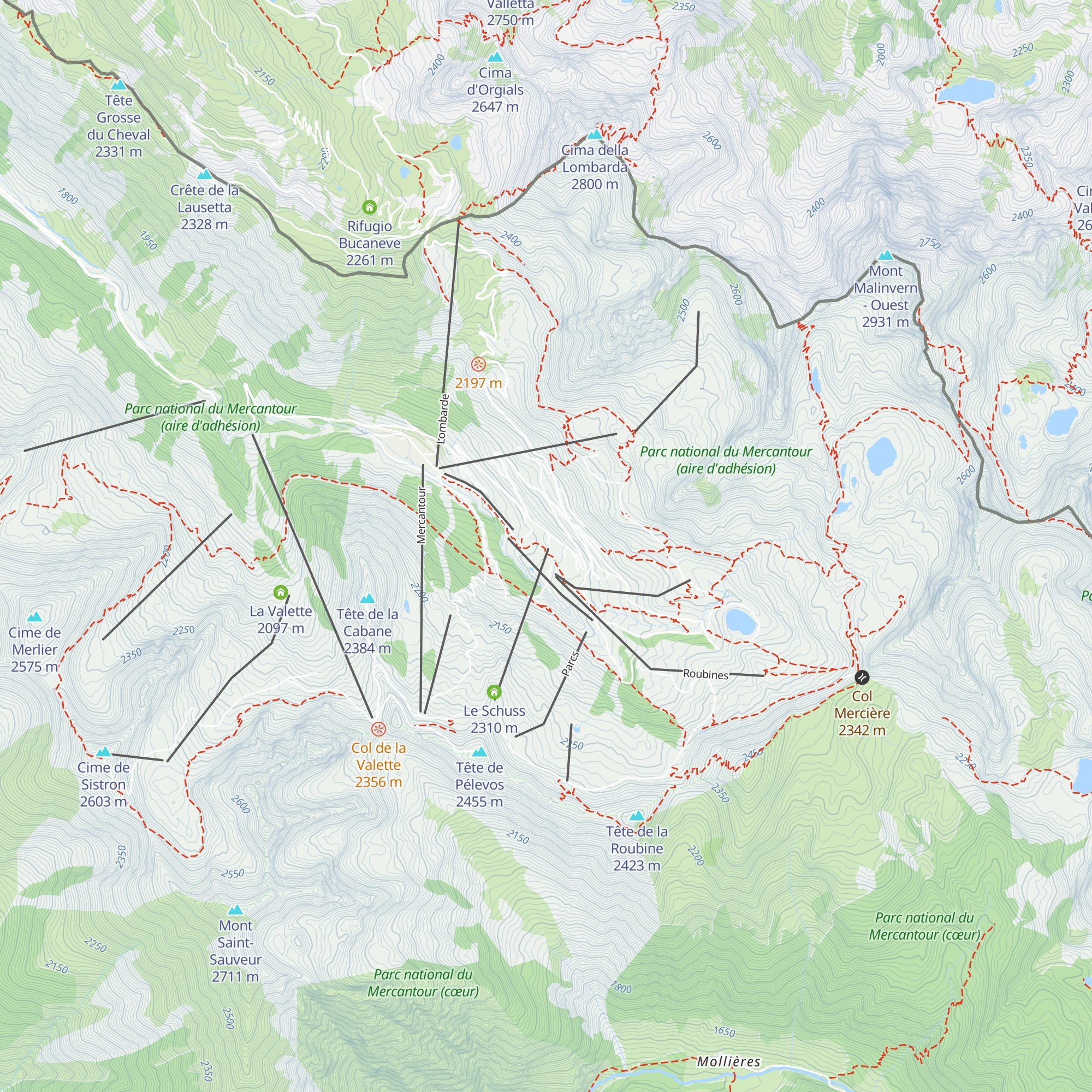 La marmotte map