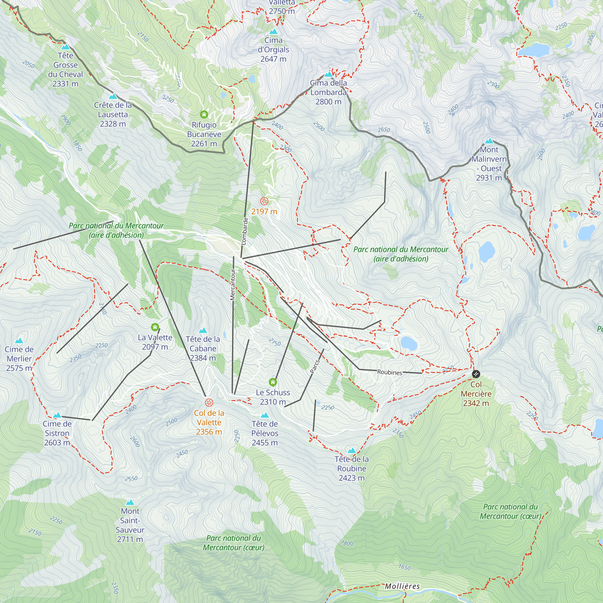 La marmotte map