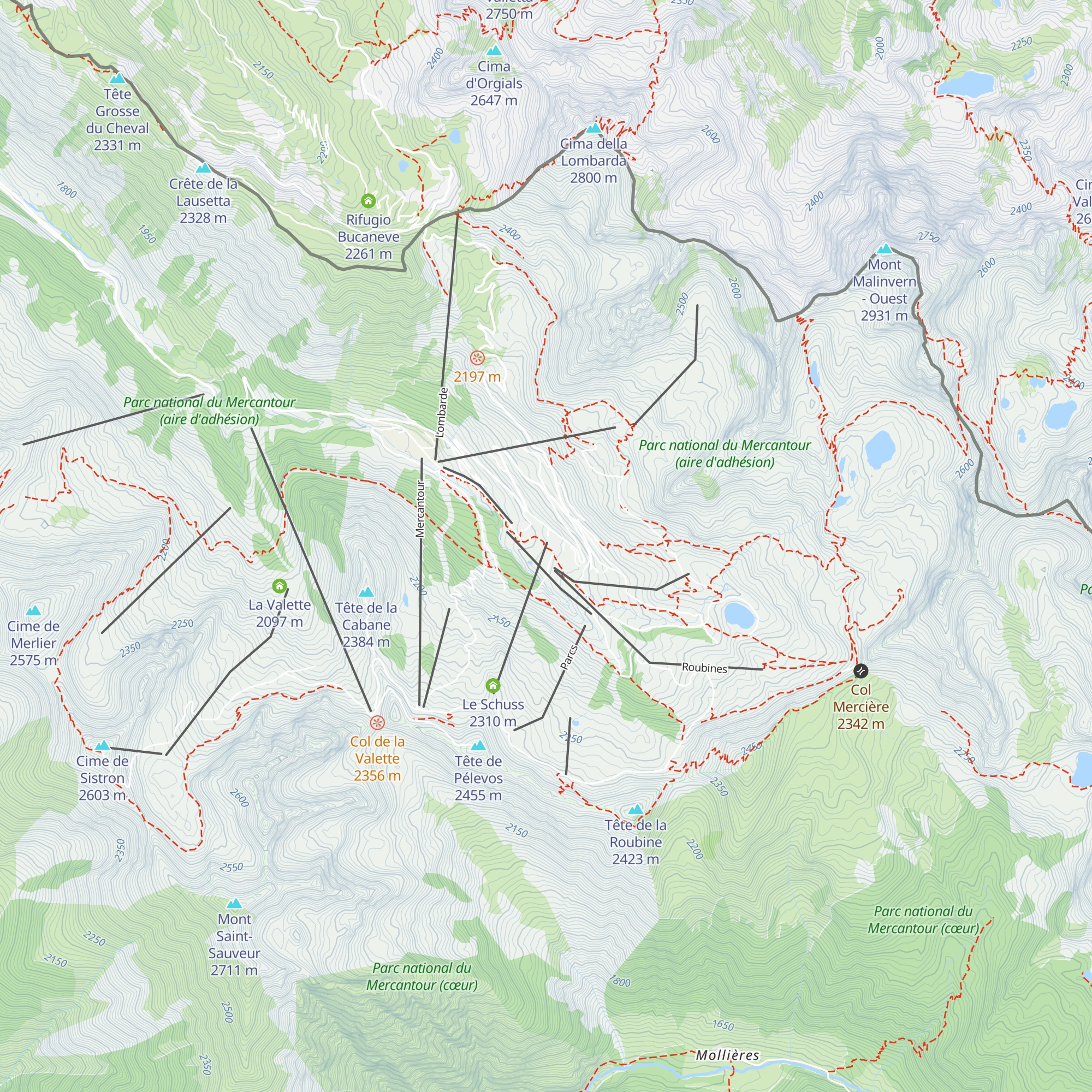 La guérite map