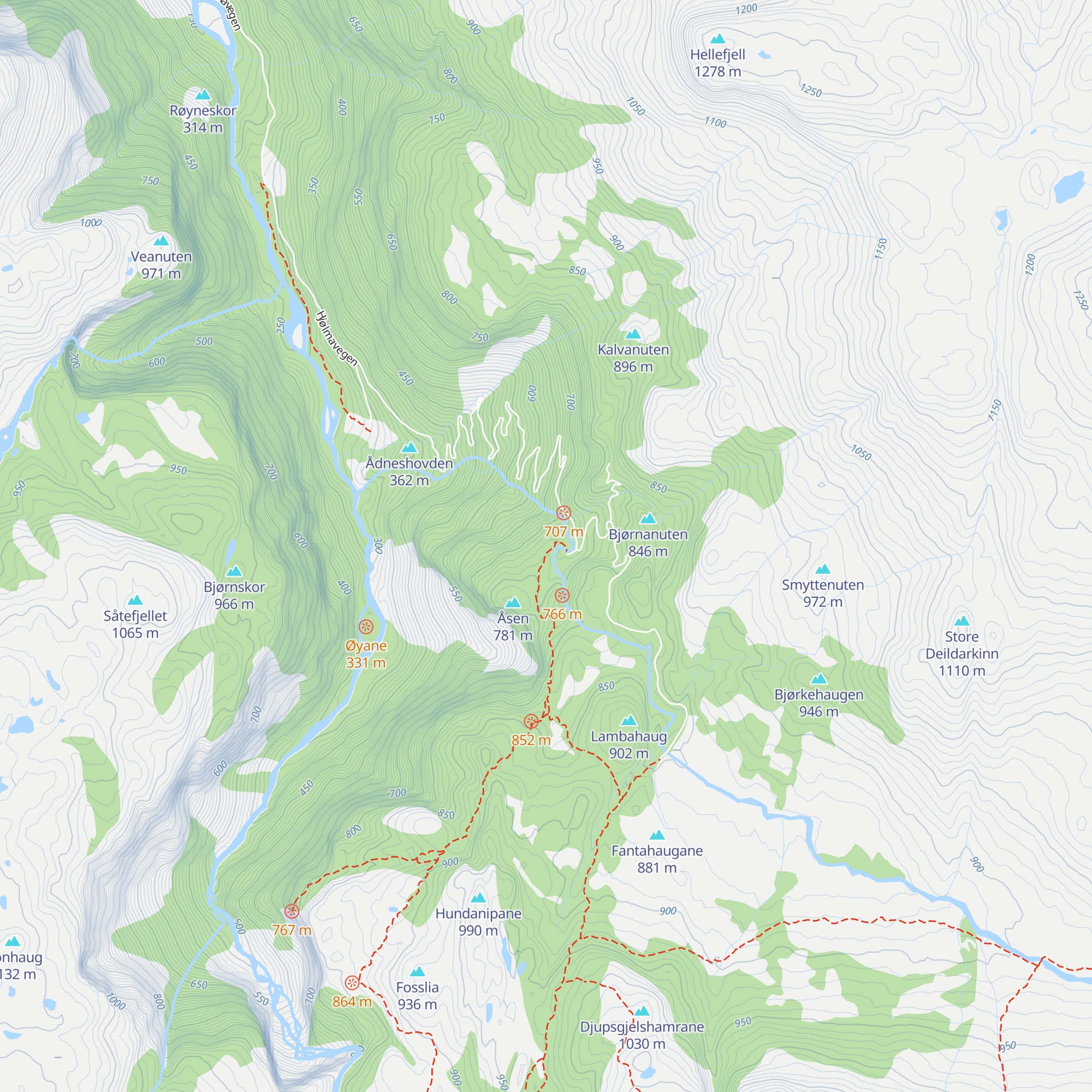 Åsdalen map