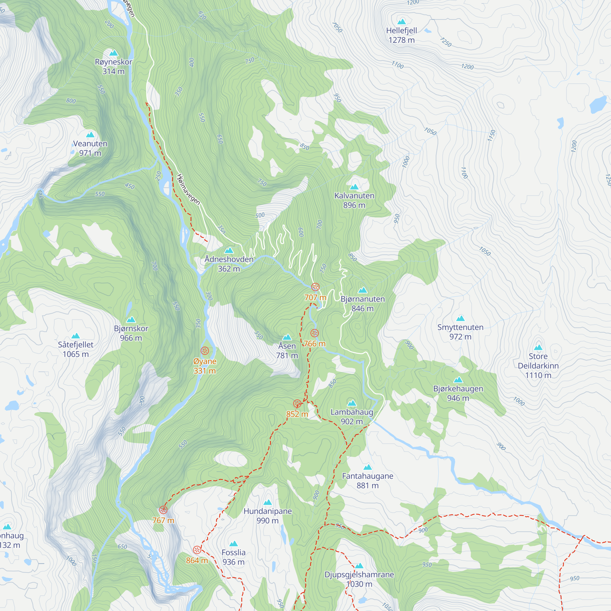 Åsdalen map