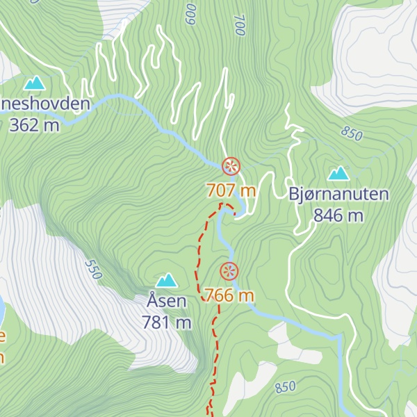 Map of Åsdalen