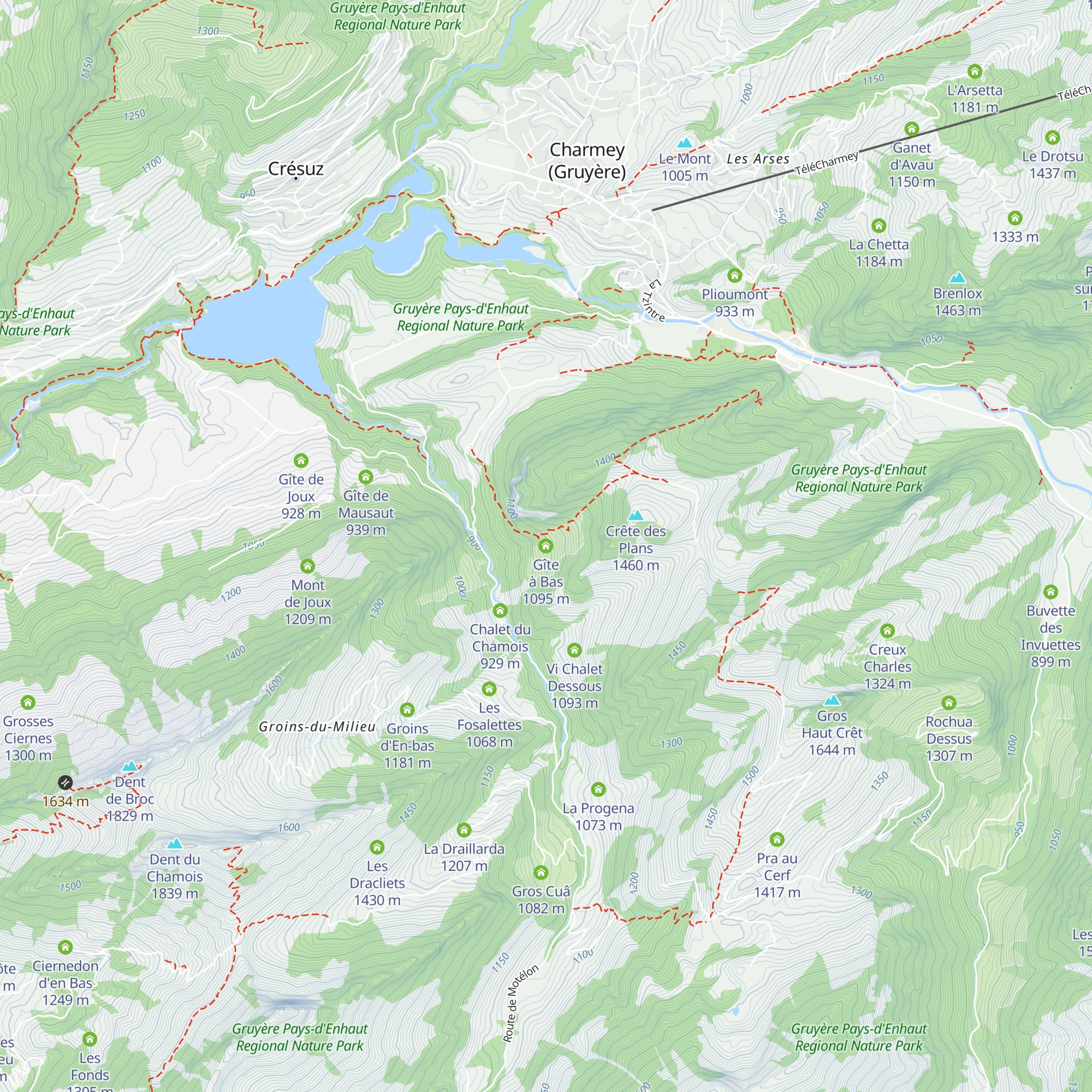 Gîte à Bas map