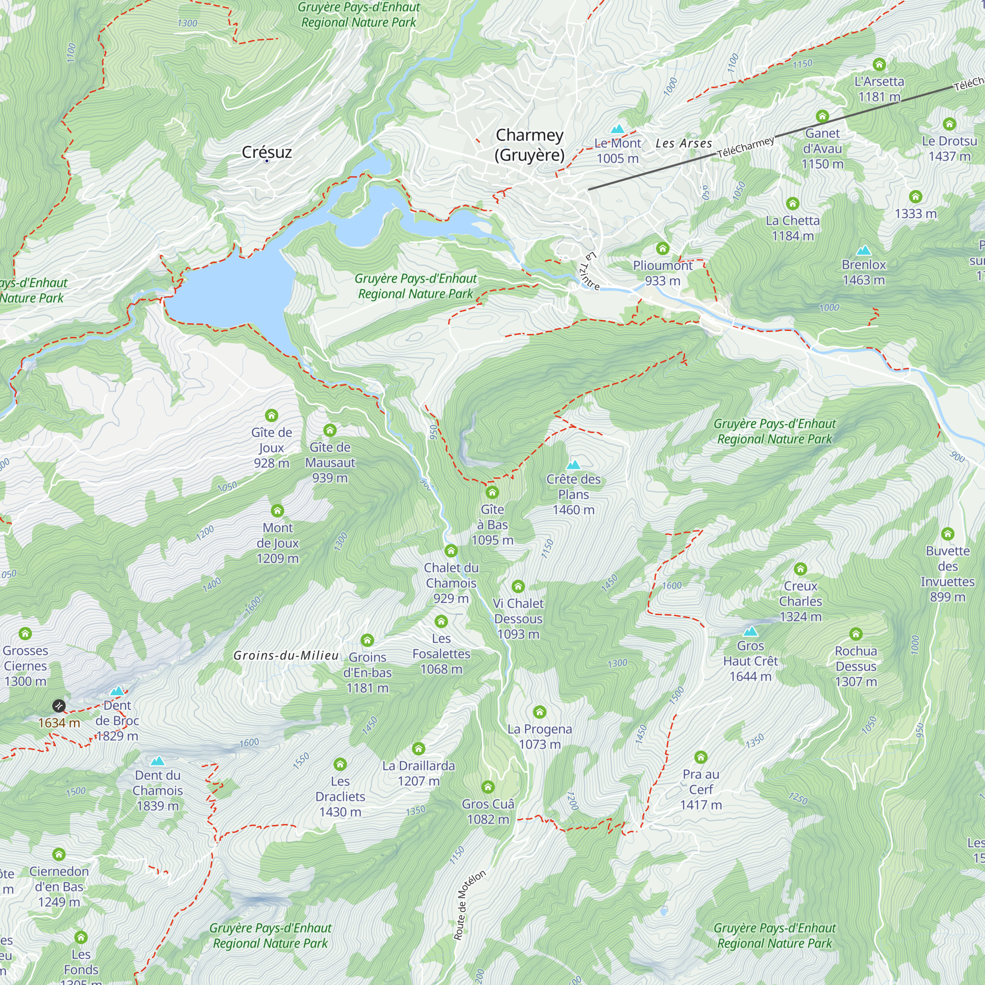 Gîte à Bas map