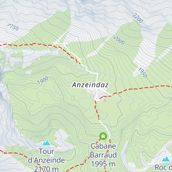 Map of Refuge de la Tour d'Anzeindaz
