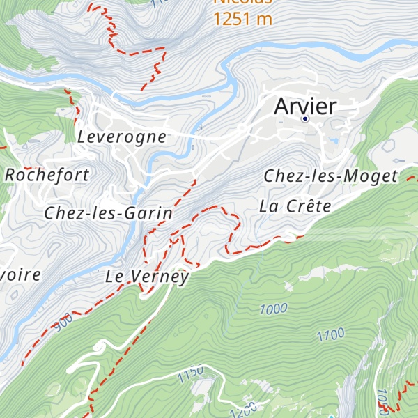 Map of Mulino Verney