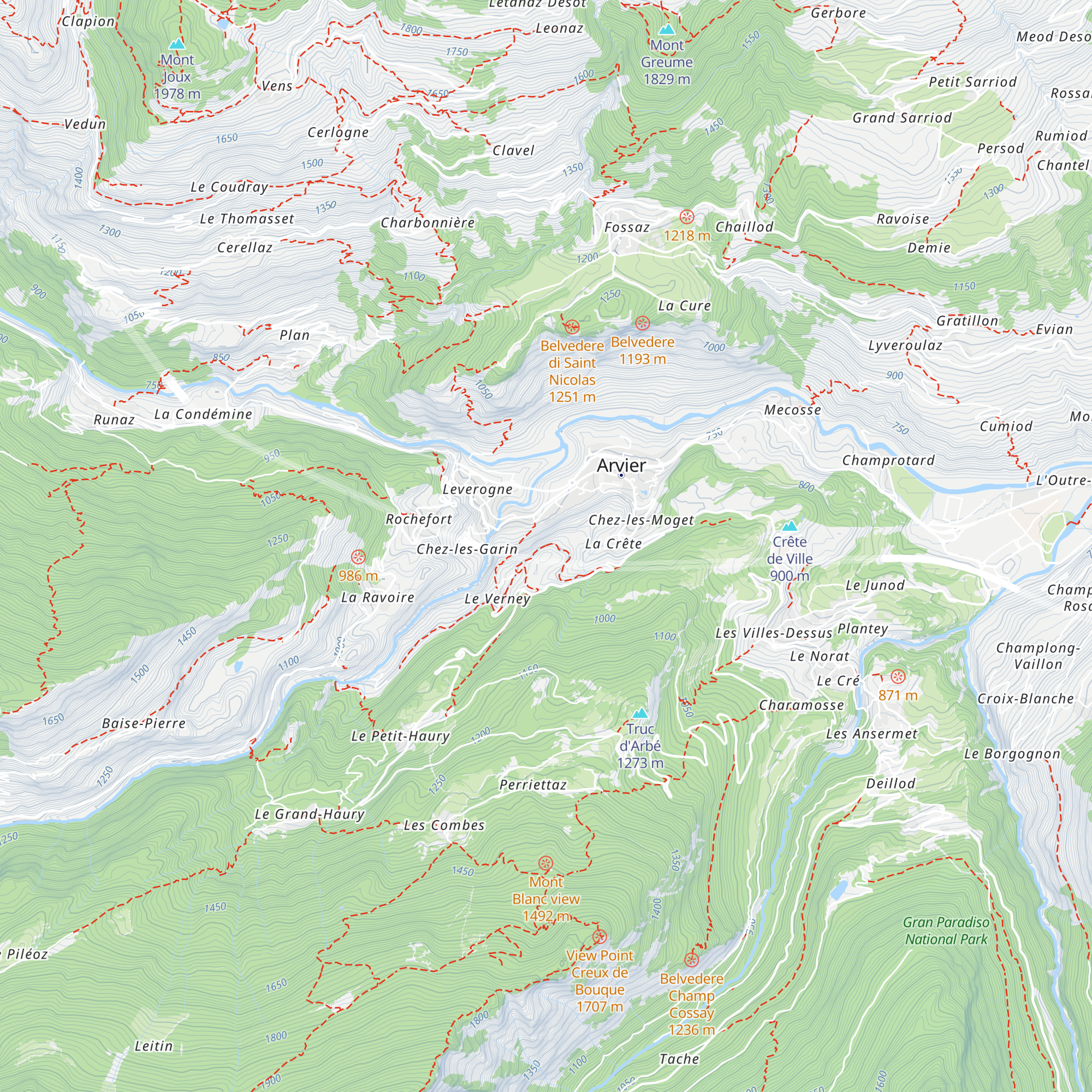 Mulino Verney map