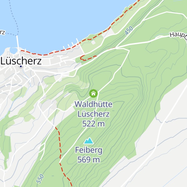 Map of Waldhütte Lüscherz