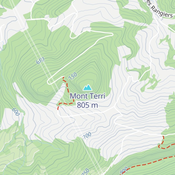 Map of Mont Terri