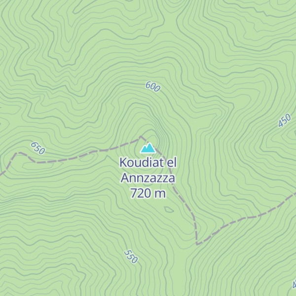 Map of Koudiat el Annzazza