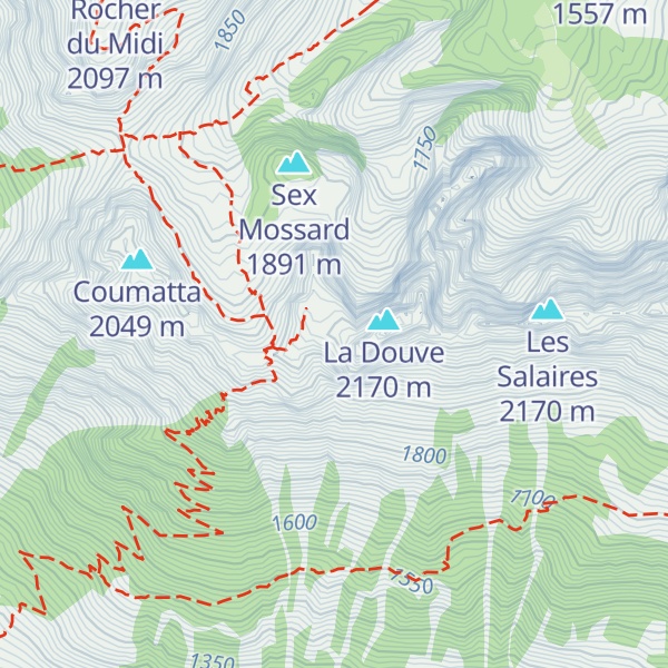 Map of Plan de la Douve