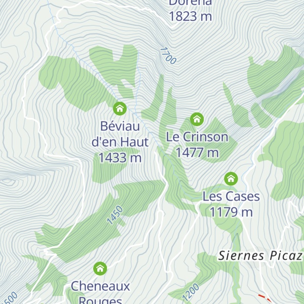 Map of Béviau d'en Bas