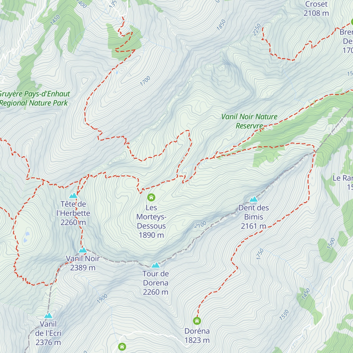 CAS Les Marindes map