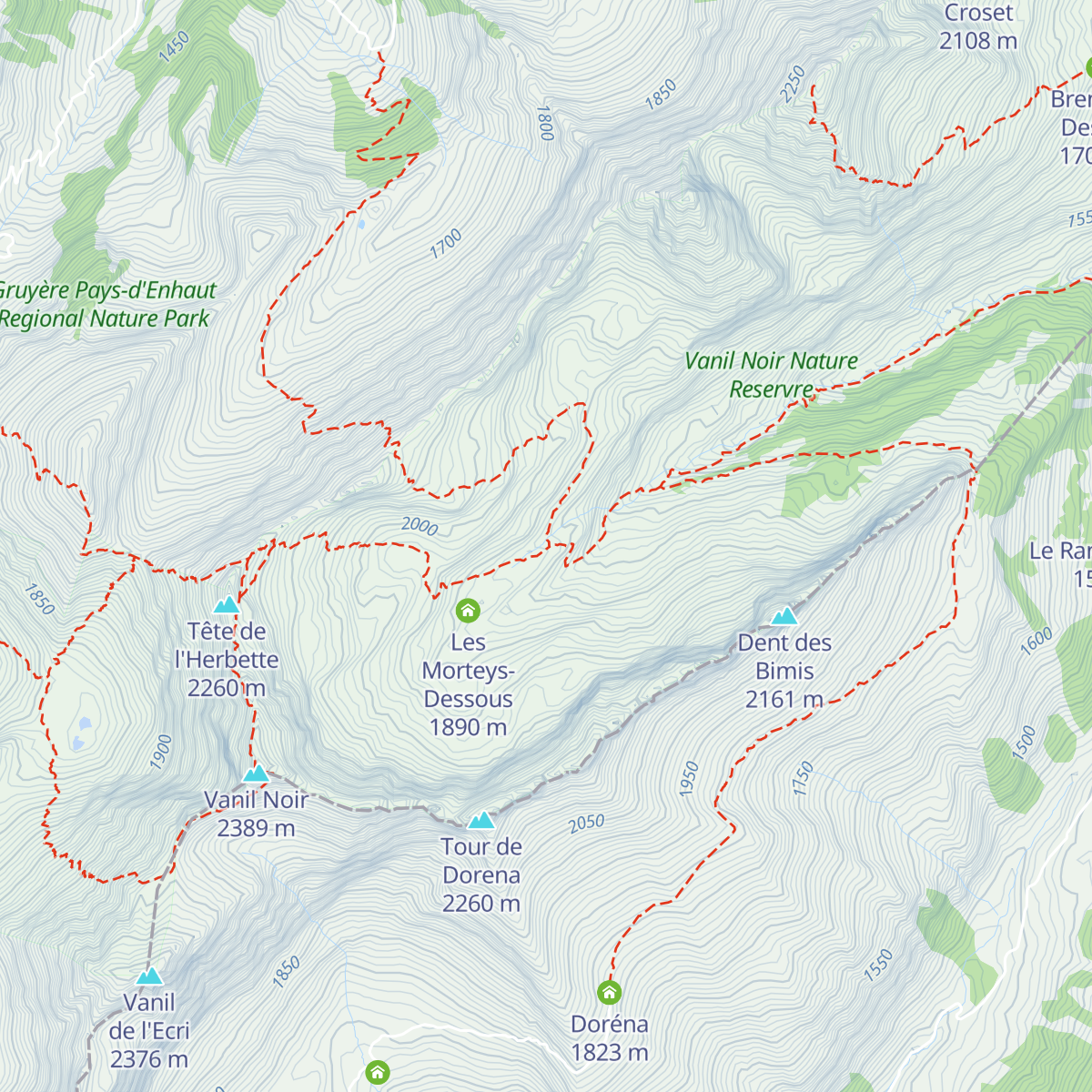 CAS Les Marindes map