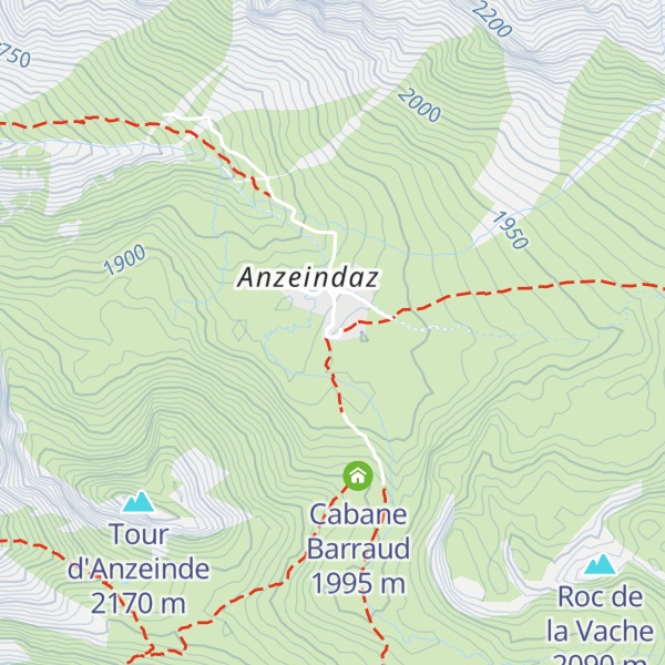Map of Refuge Giacomini