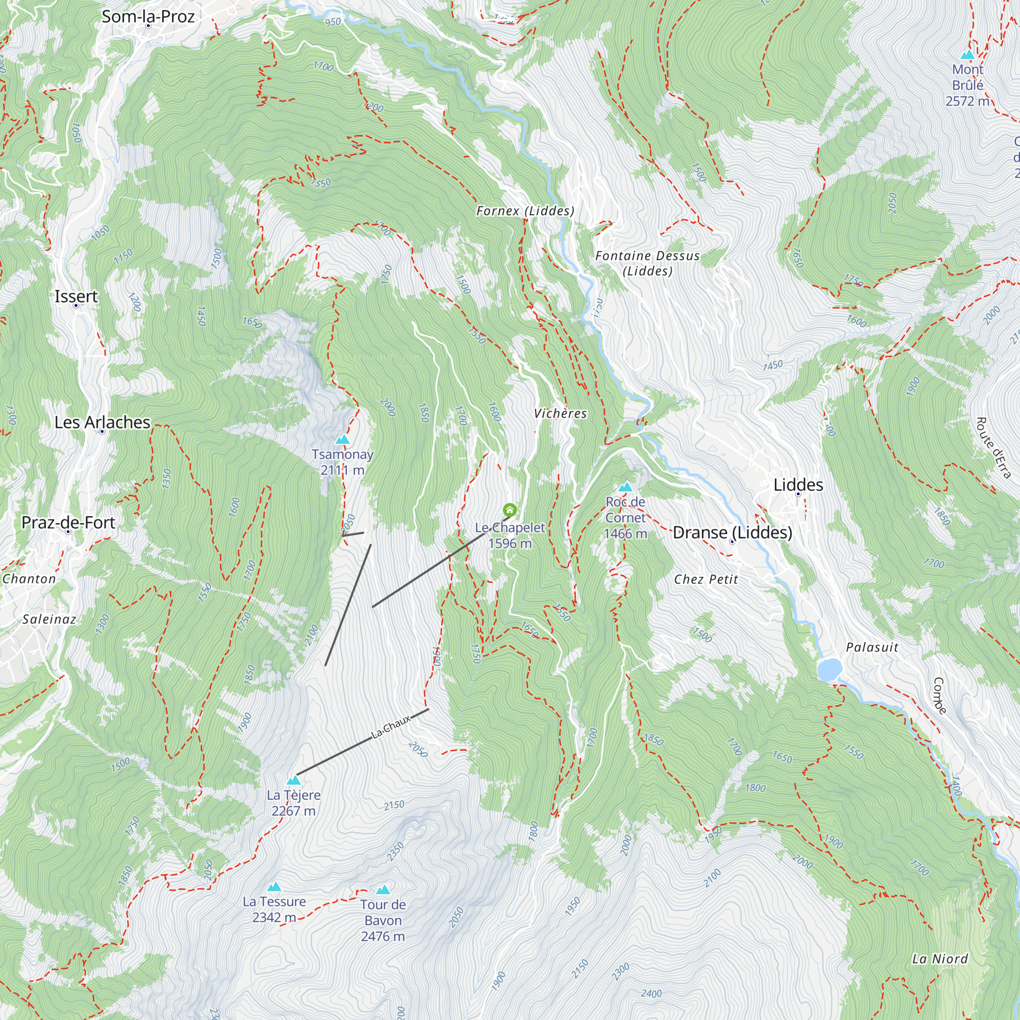 Le Chapelet map