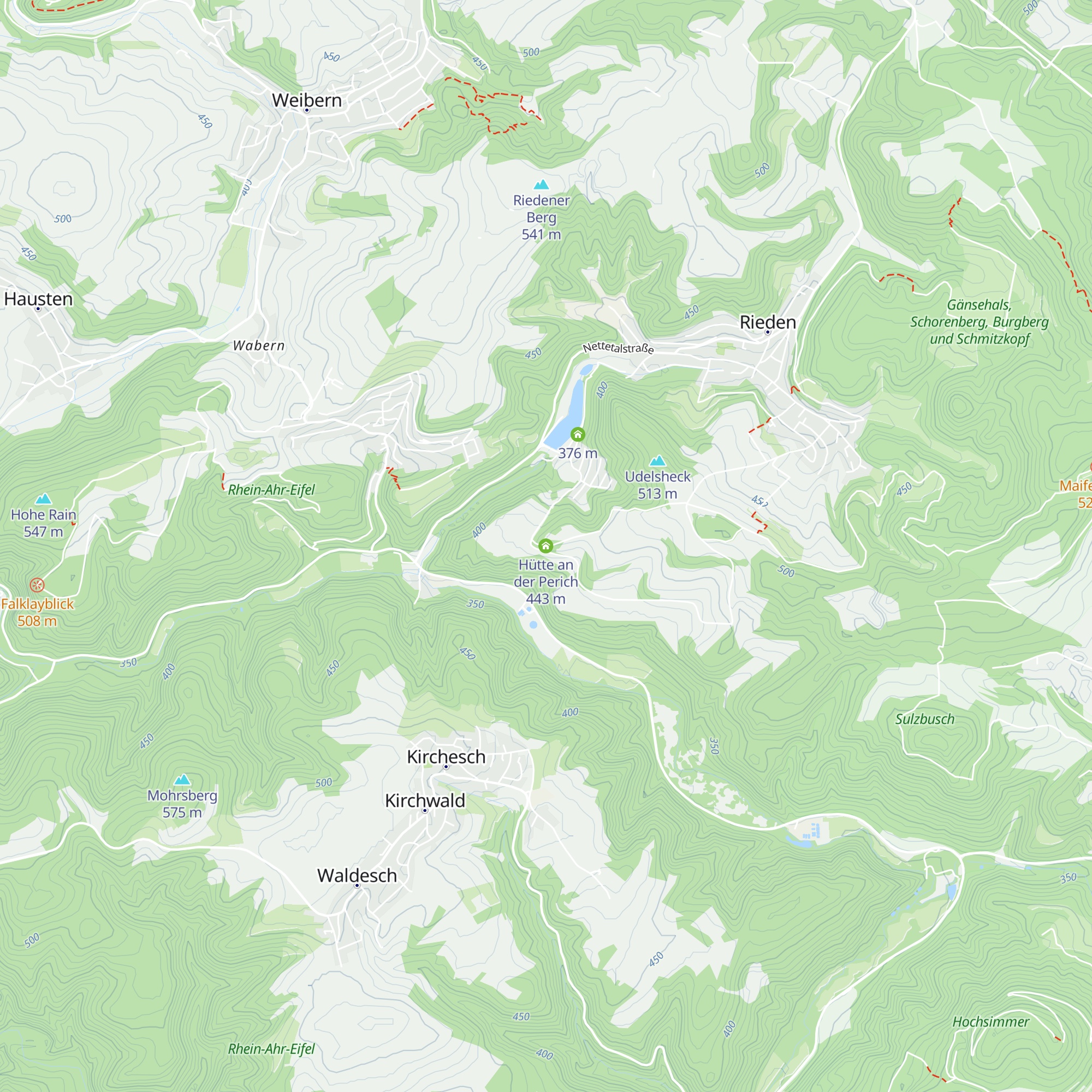 Hütte an der Perich map