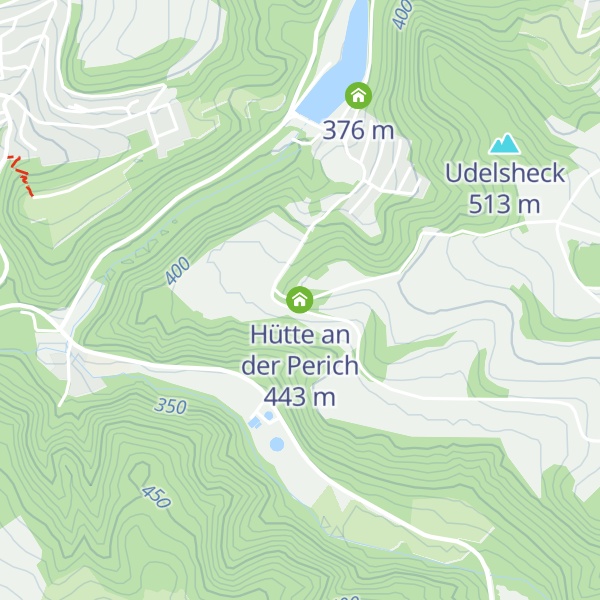 Map of Hütte an der Perich