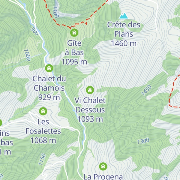 Map of Vi Chalet Dessous