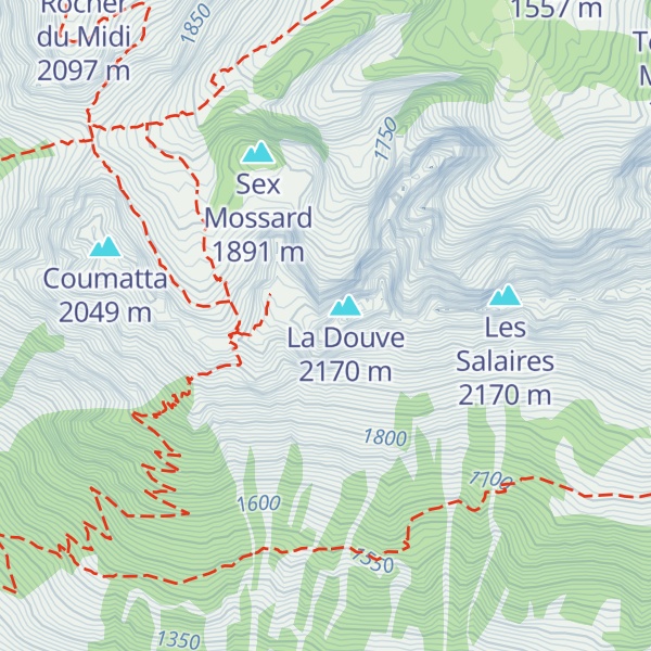 Map of La Douvette