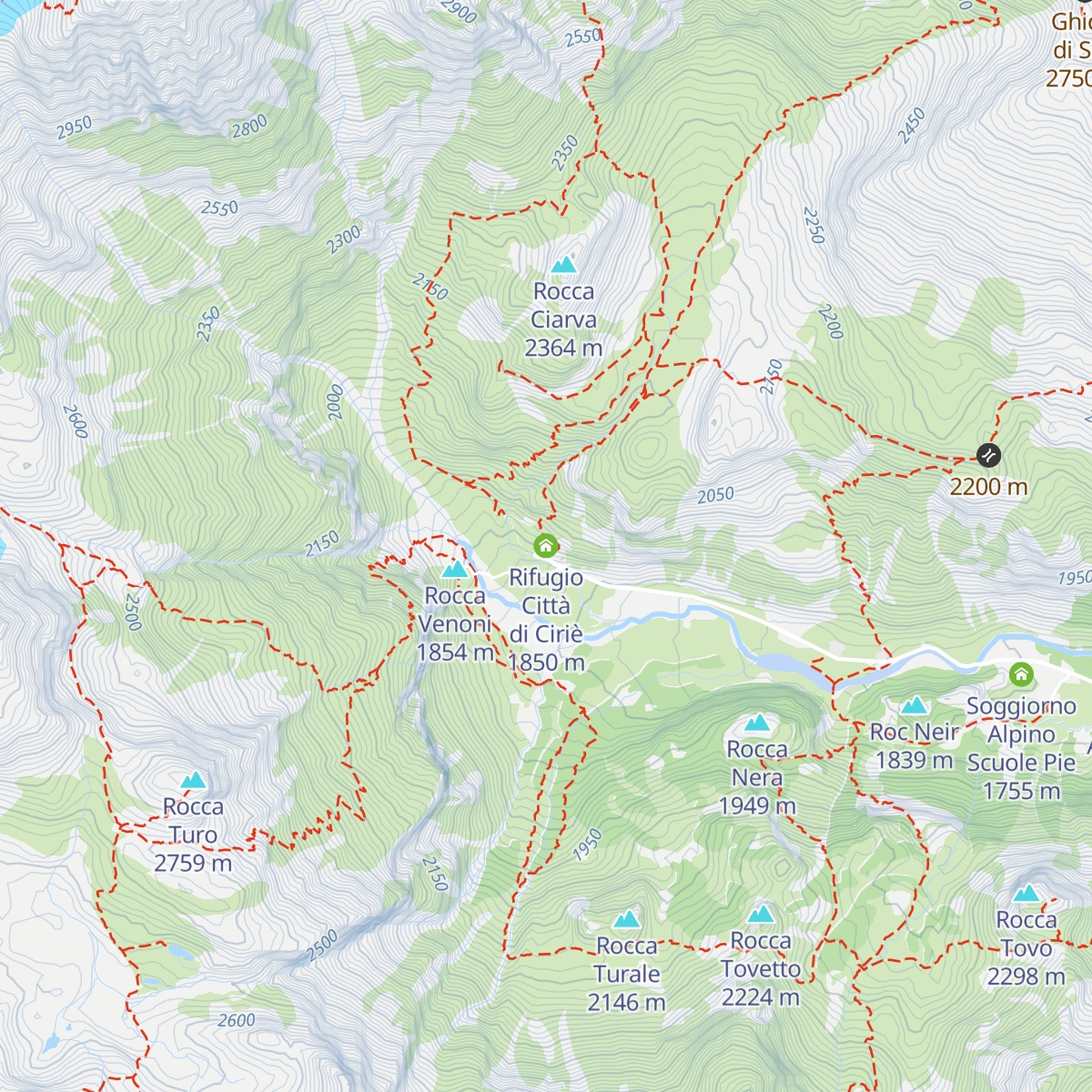 Rifugio Città di Ciriè map