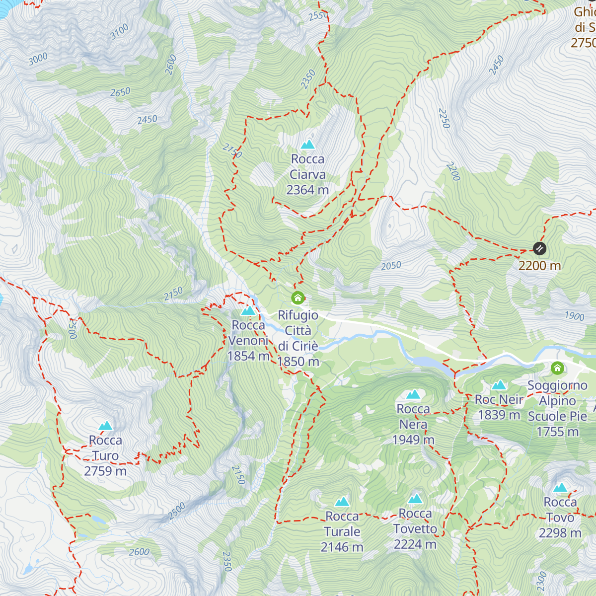 Rifugio Città di Ciriè map